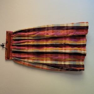 Ace & Jig Woven Patchwork Skirt, Pink & Purple